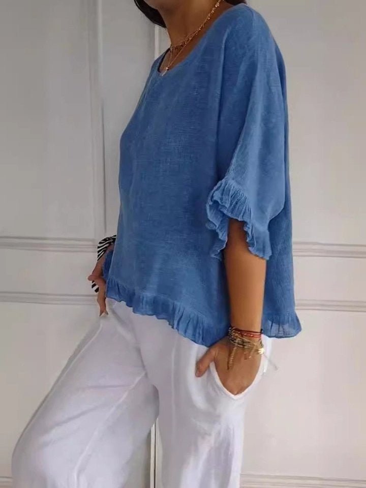 Claudia™ | Blouse Casual Élégante