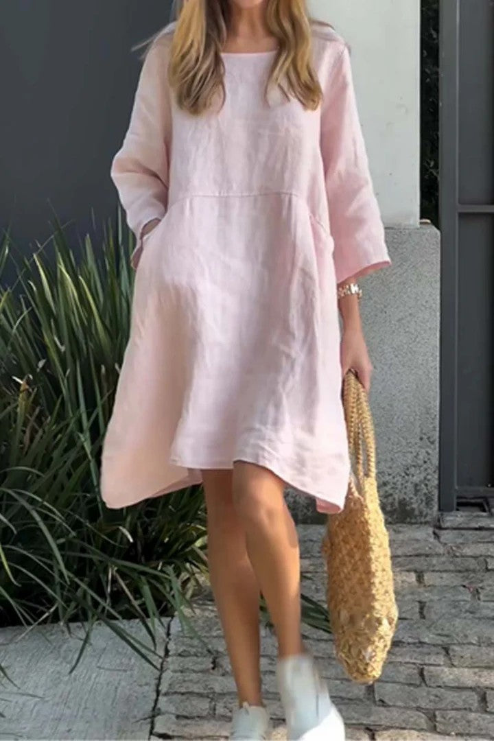 Camille | Robe Décontractée en Lin