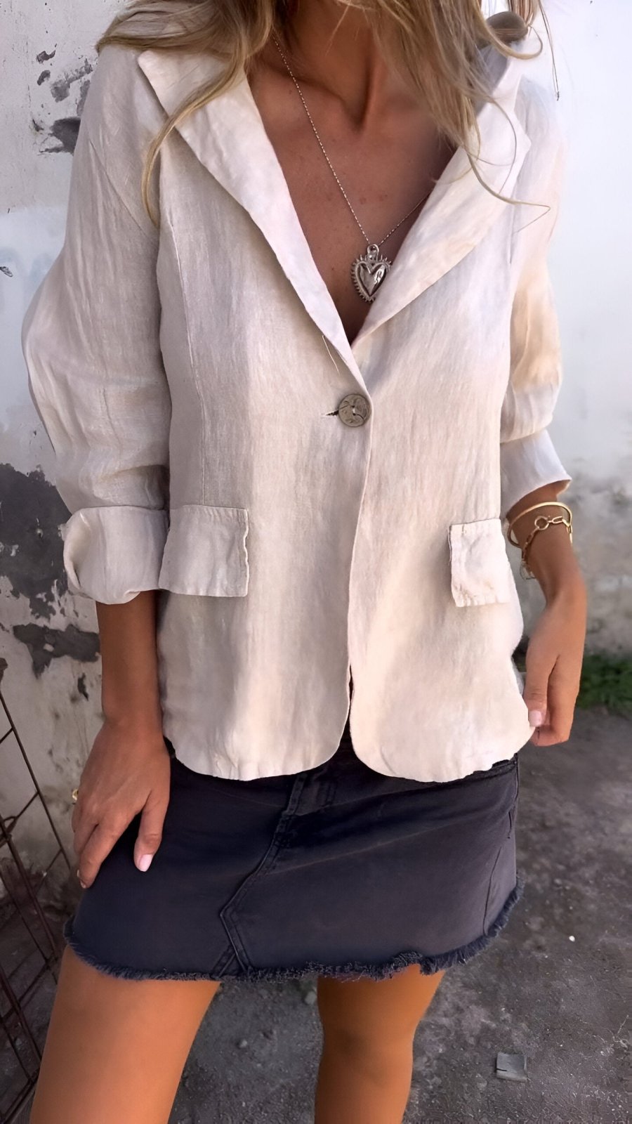 Ellie™ | Top Blazer Minimaliste