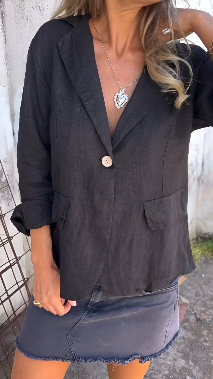 Ellie™ | Top Blazer Minimaliste