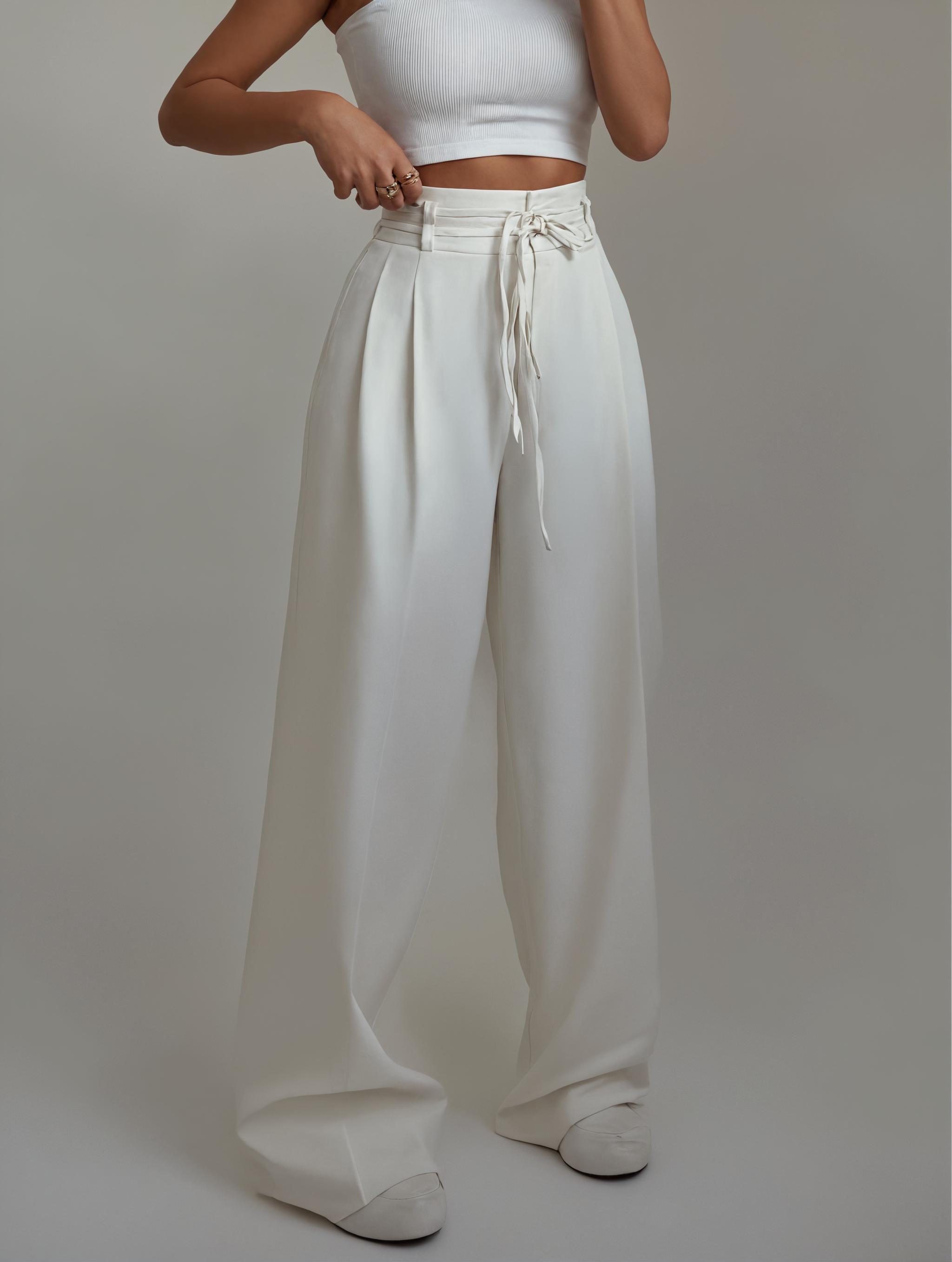 Lina | Pantalon large élégant