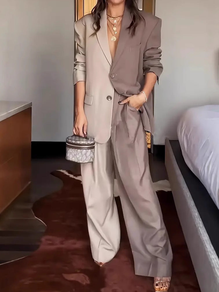 Emma | Ensemble Blazer Bicolore Stylé