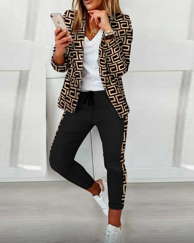 Audrey | Ensemble blazer 2 pièces Chic