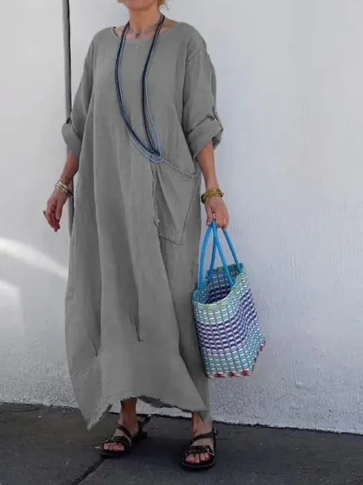Ami | Robe Longue en Lin