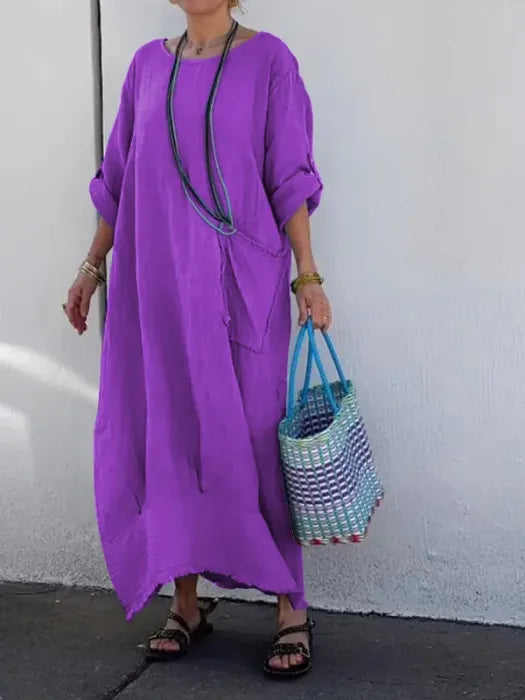 Ami | Robe Longue en Lin