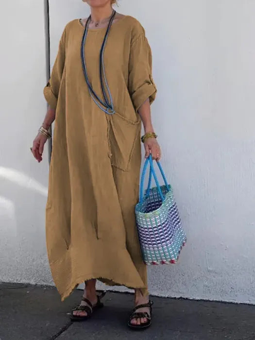 Ami | Robe Longue en Lin