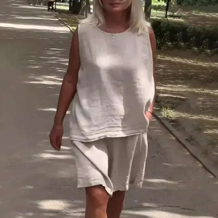 Sofía | Linen Short Set