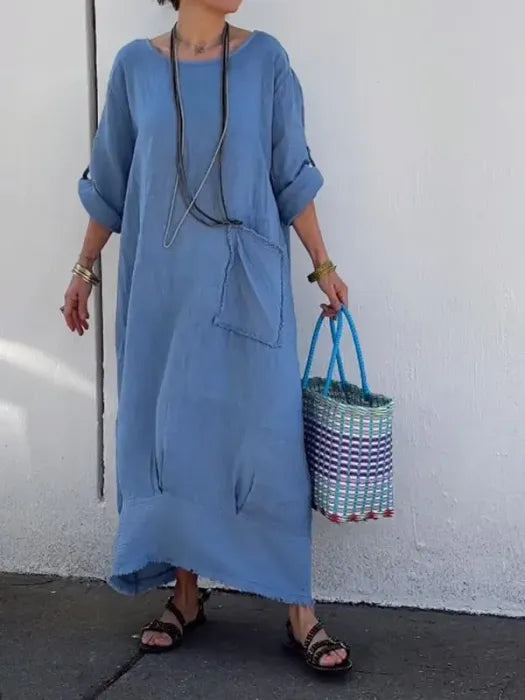 Ami | Robe Longue en Lin