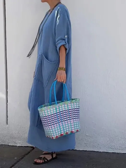 Ami | Robe Longue en Lin