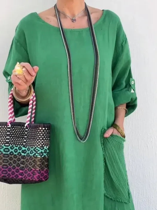 Ami | Robe Longue en Lin