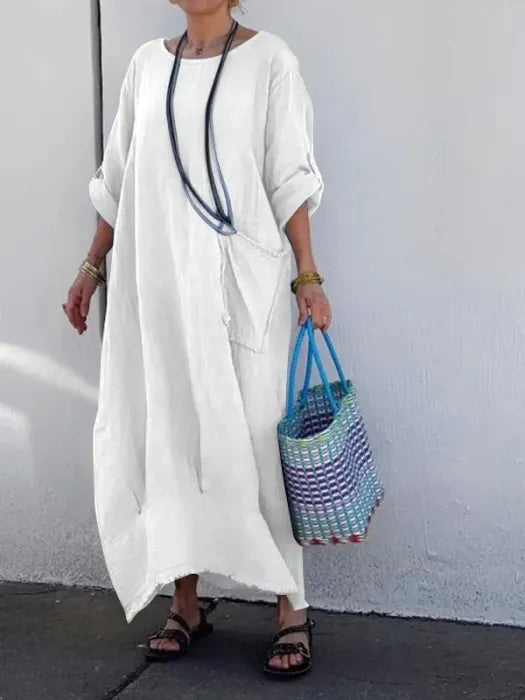 Ami | Robe Longue en Lin
