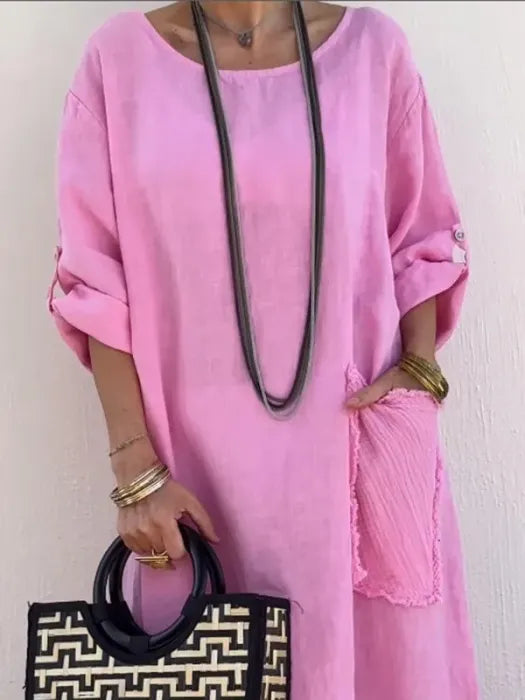 Ami | Robe Longue en Lin