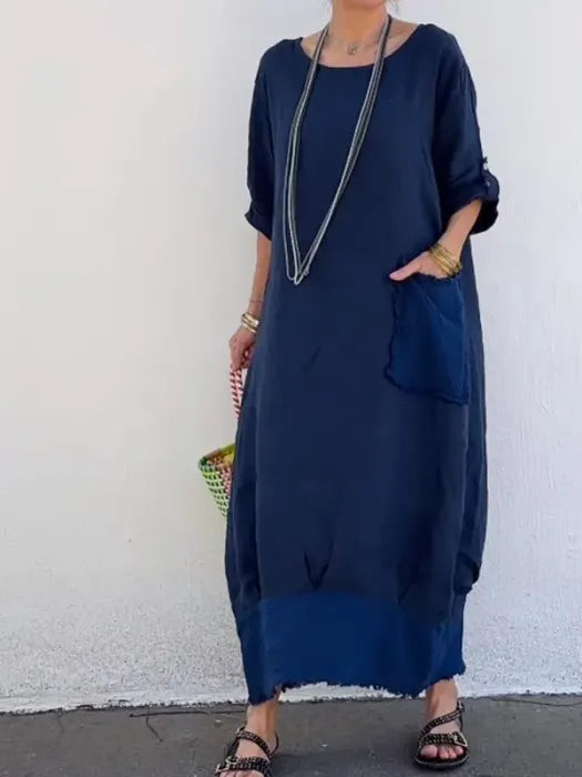 Ami | Robe Longue en Lin