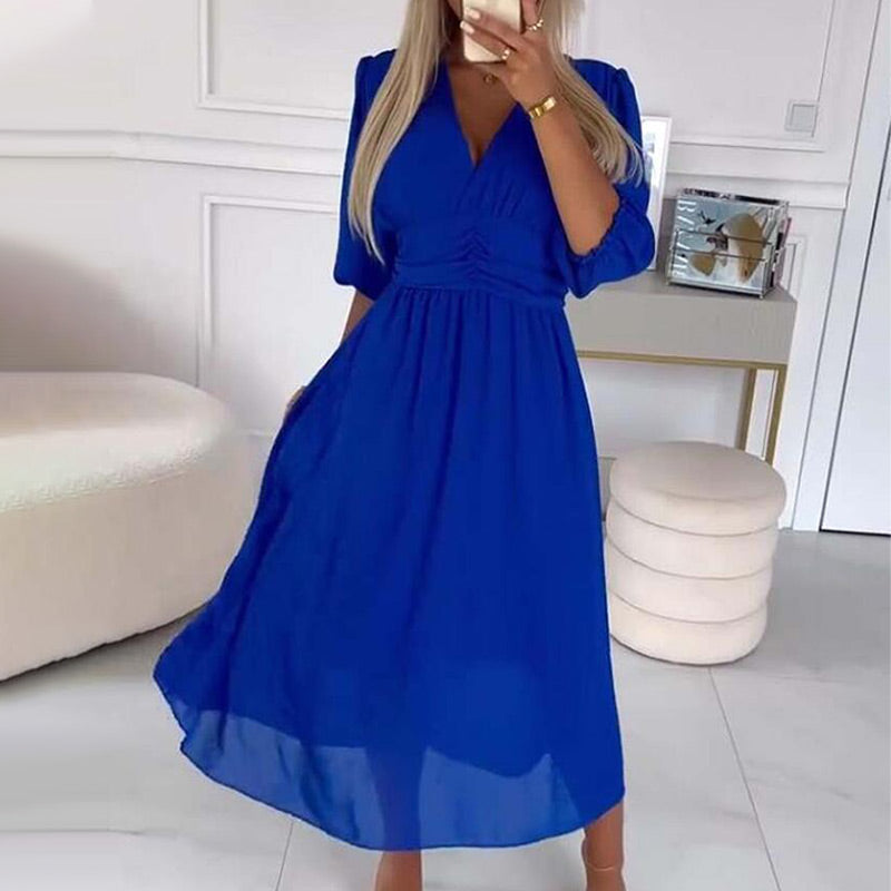 Claudine | Robe Chiffon Élégante