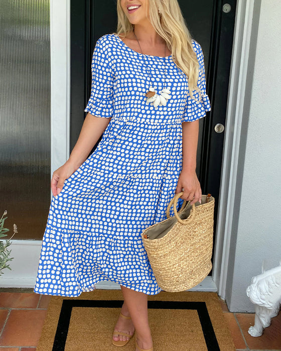 Clara | Robe Midi Élégance à Pois