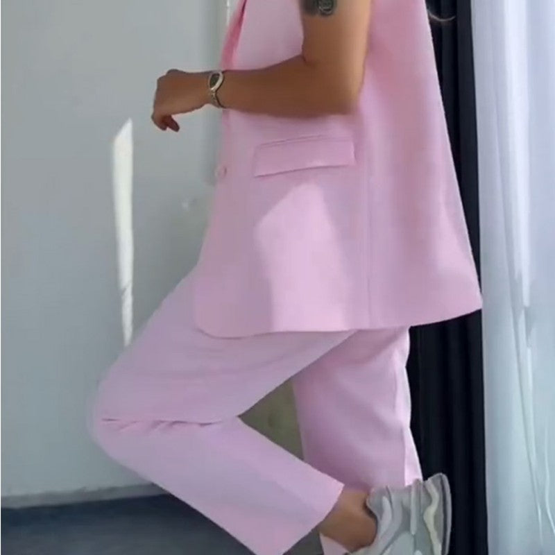 Vivienne | Ensemble estival élégant avec gilet