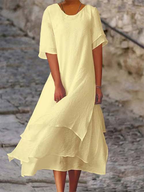 Elena I robe en lin élégante