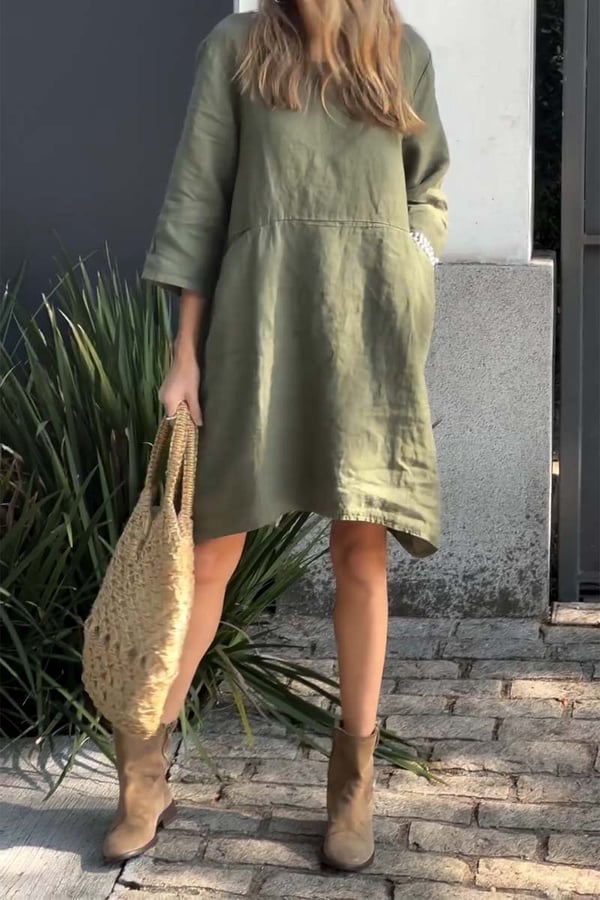 Robe Décontractée Lin