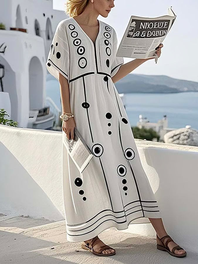 Robe ample imprimée
