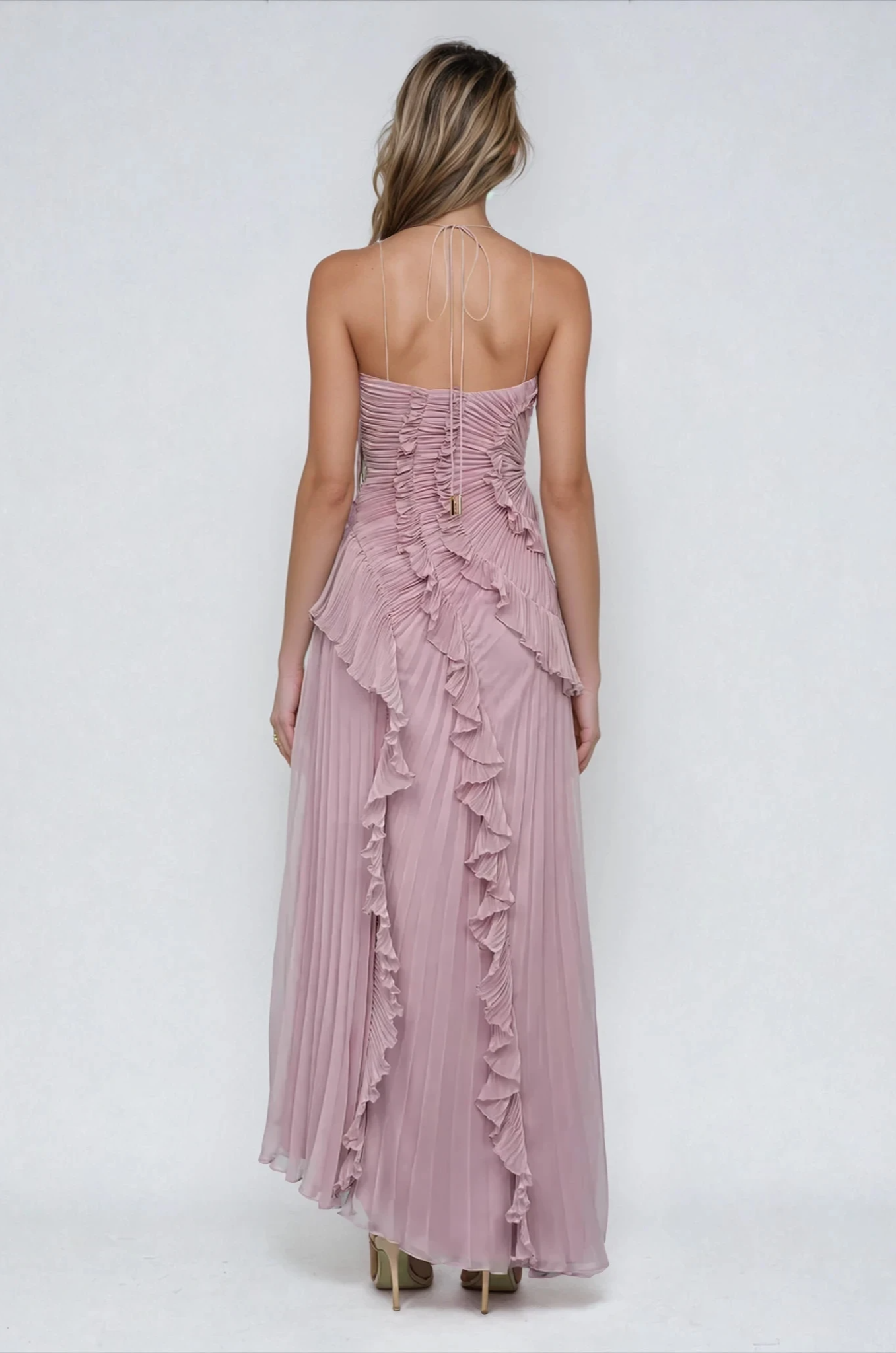 Gabrielle | Robe d'été lilas évasée