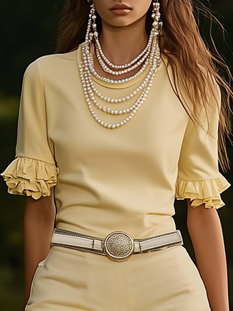 Joyce I Robe jaune classique