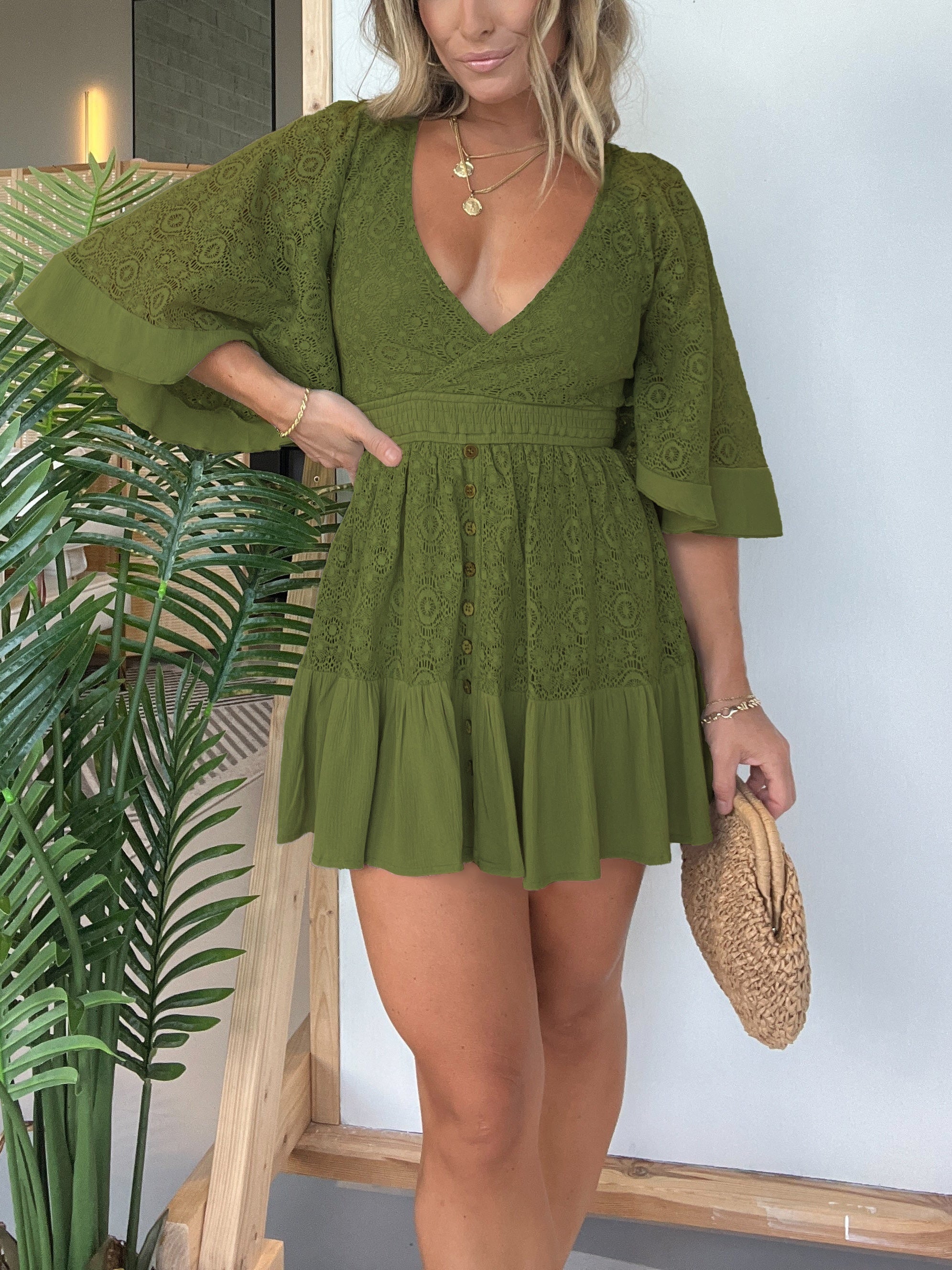 Liliane | Robe en Dentelle avec Short