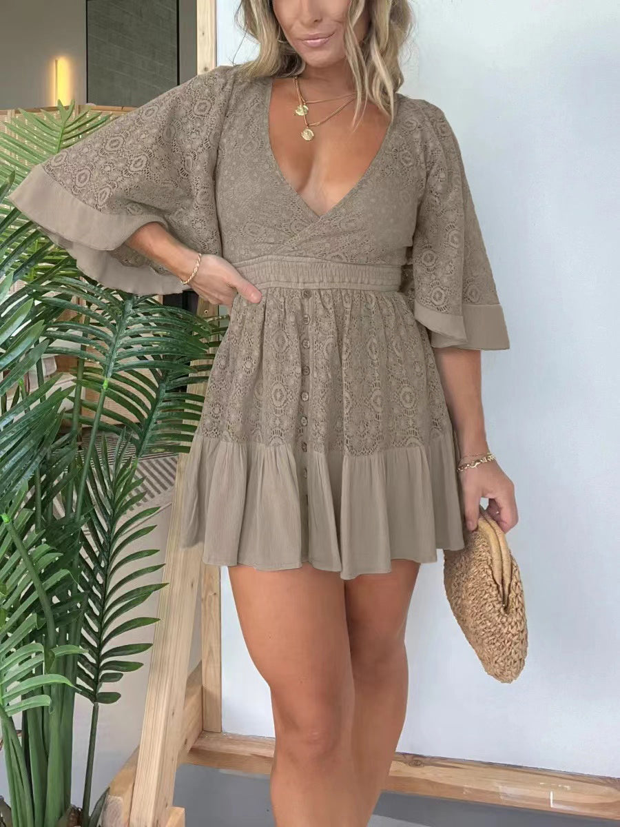Liliane | Robe en Dentelle avec Short