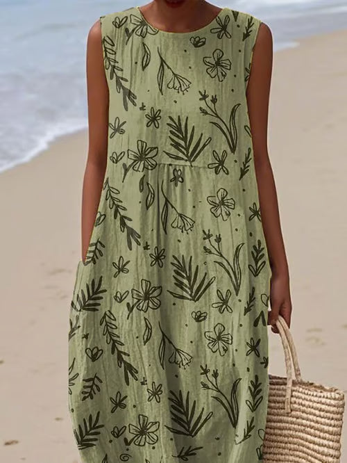 Watercolor Floral Dress