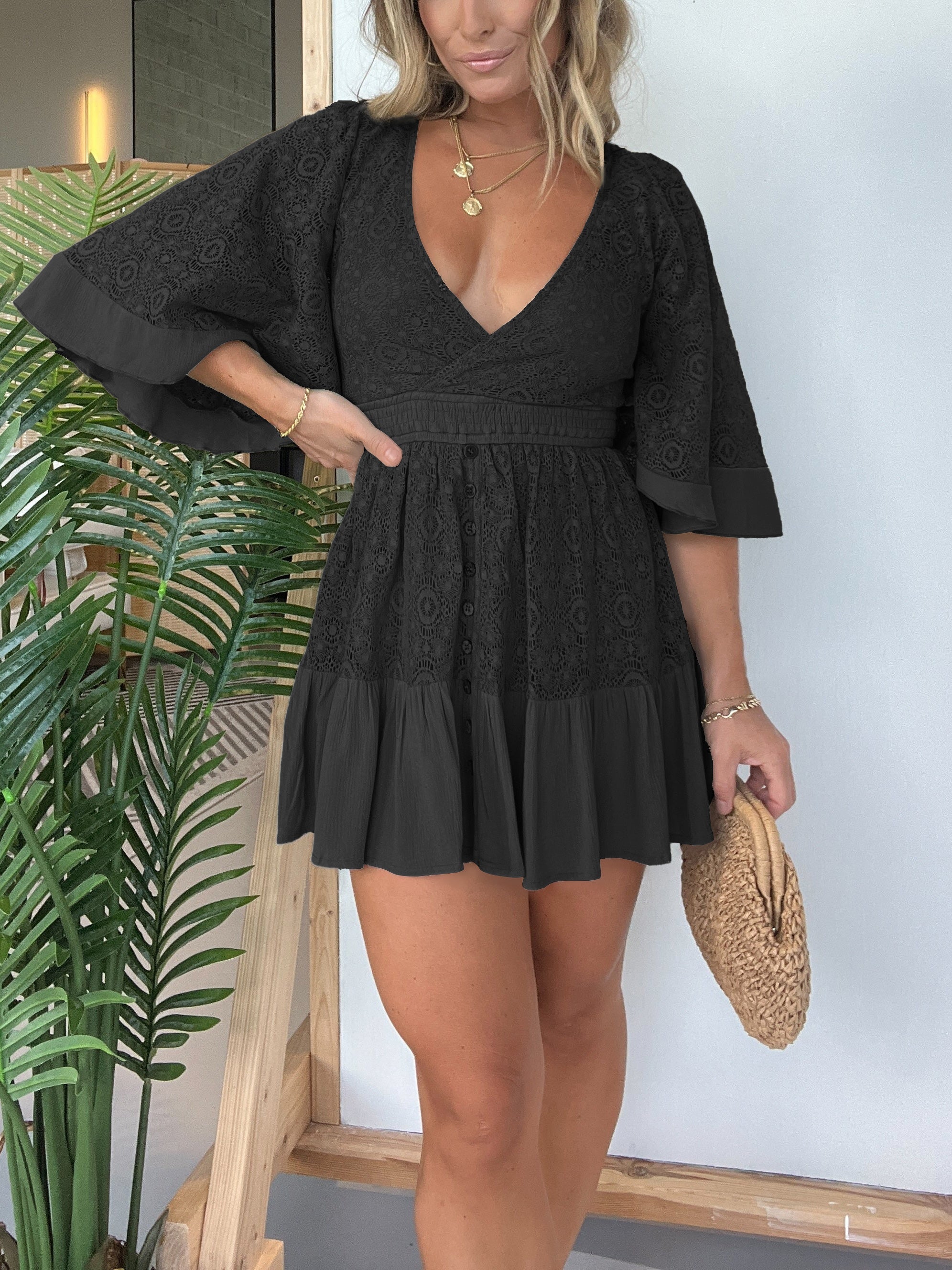Liliane | Robe en Dentelle avec Short