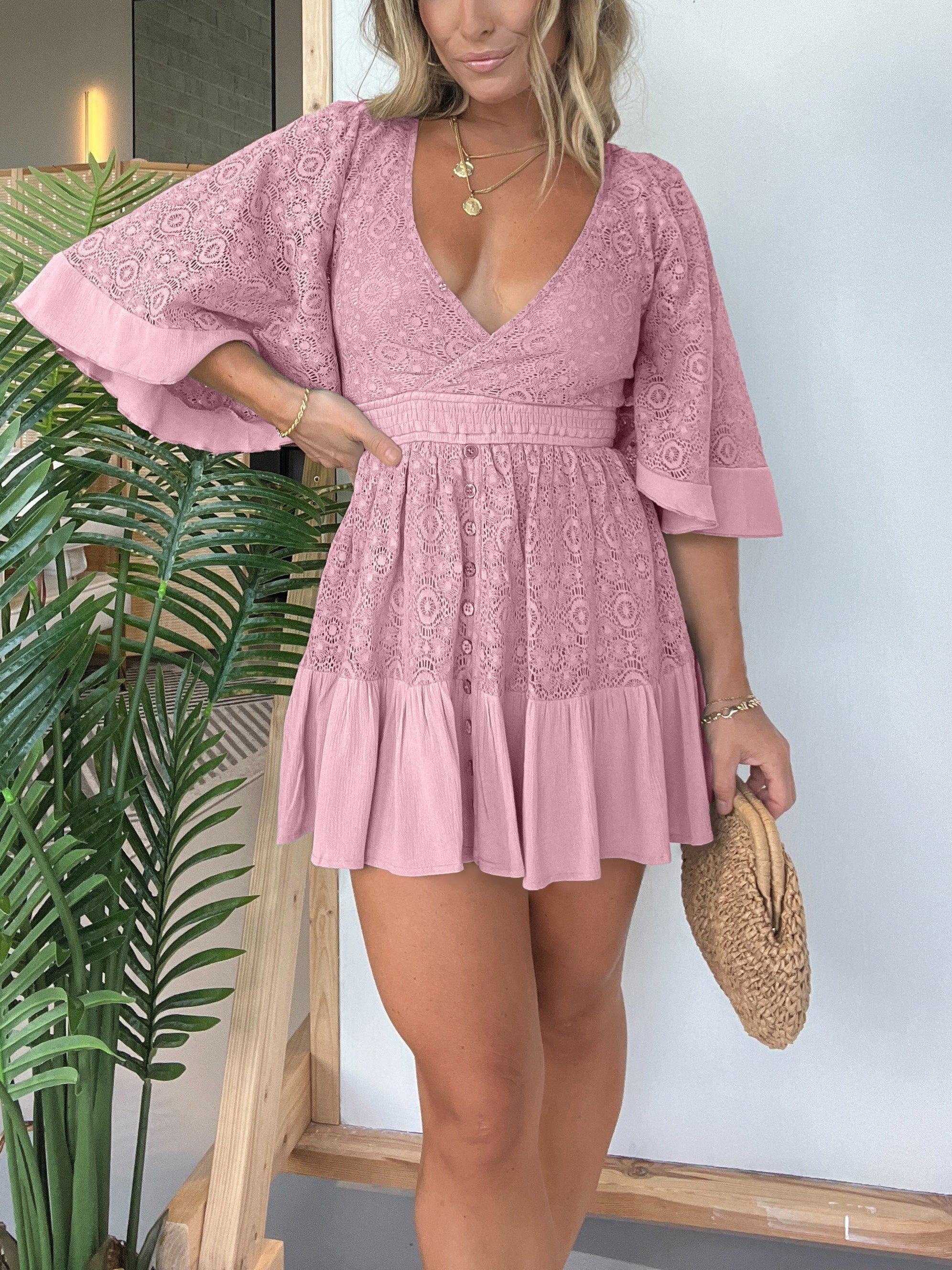 Liliane | Robe en Dentelle avec Short