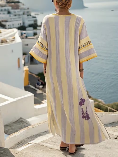 Robe bohème en lin