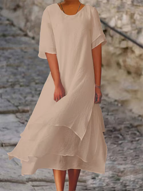 Elena I robe en lin élégante