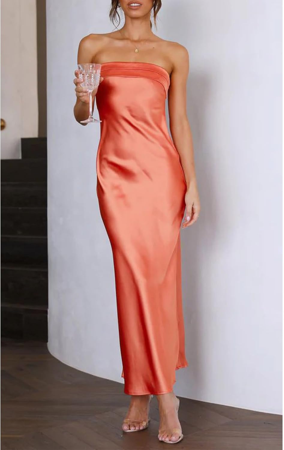 Julie | Robe en satin fluide et légère