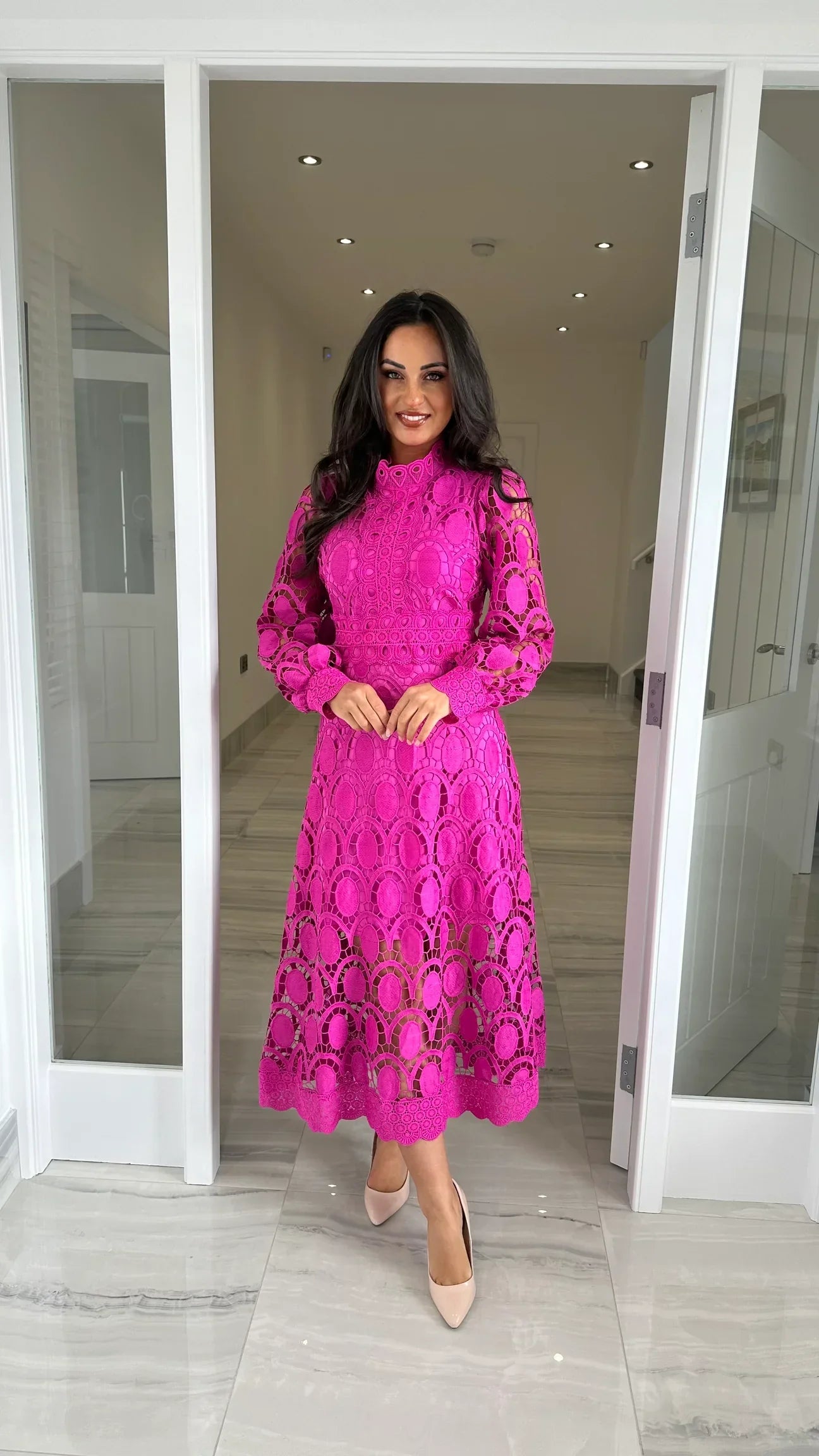 Charlotte | Robe Midi en Dentelle