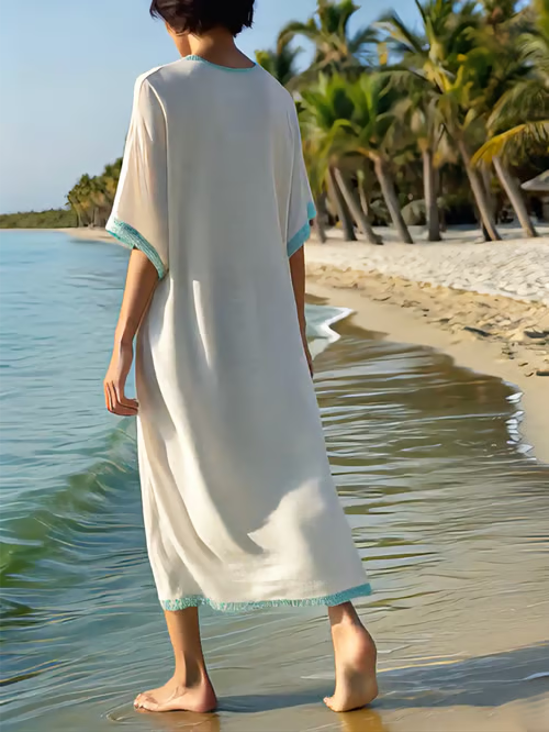 Robe de Plage en Lin