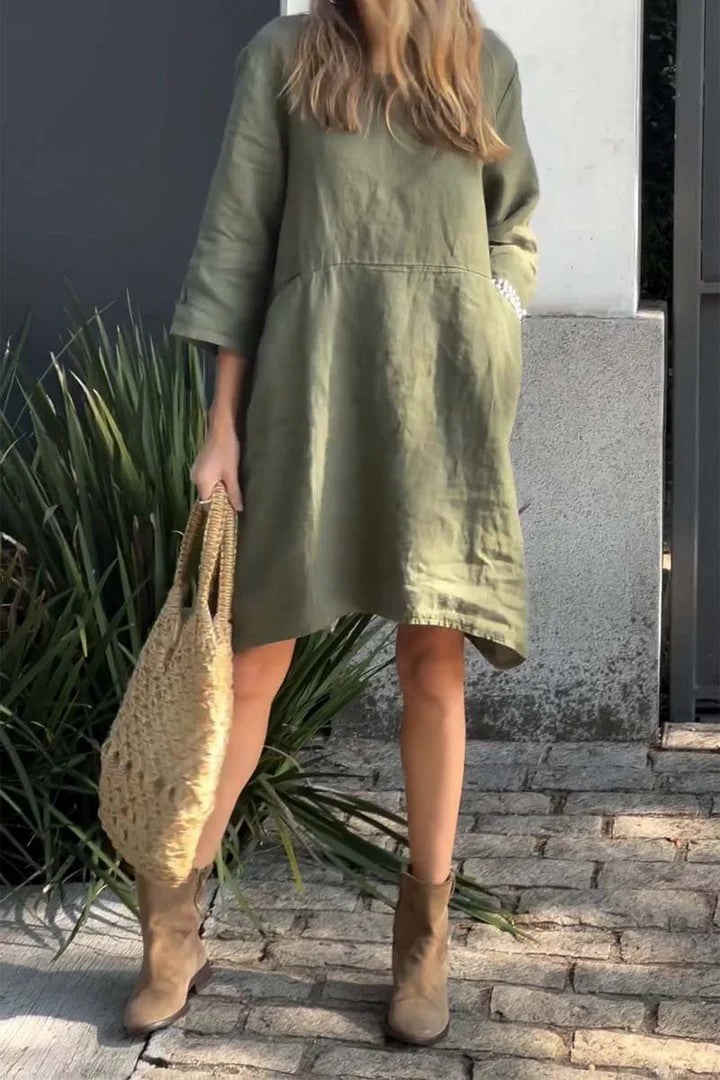 Camille | Robe Décontractée en Lin