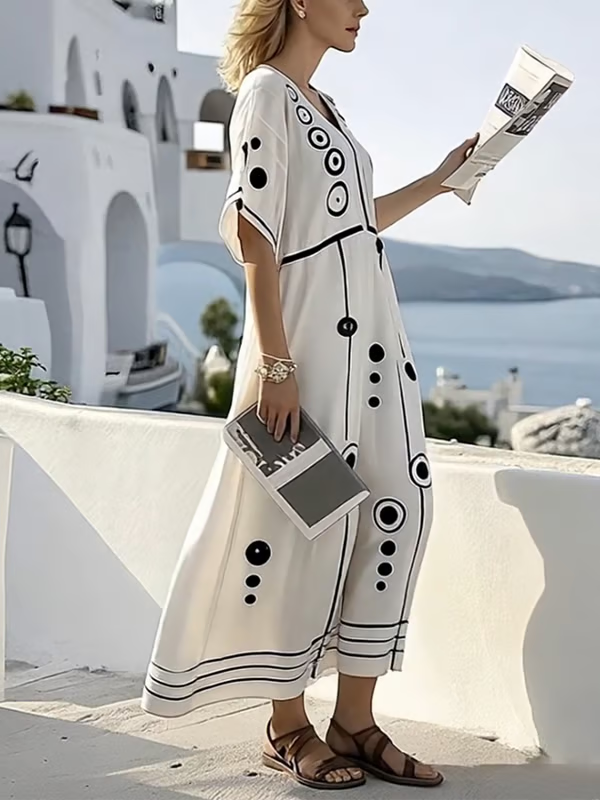 Robe ample imprimée