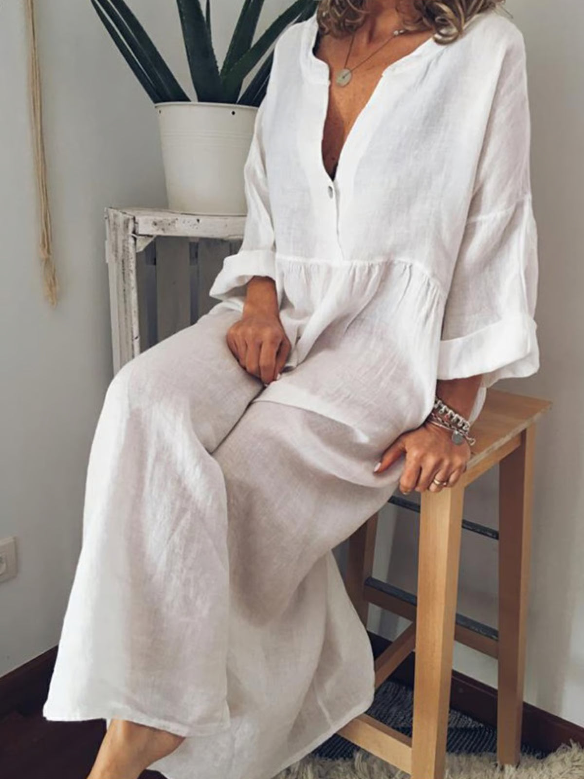 Robe longue décontractée