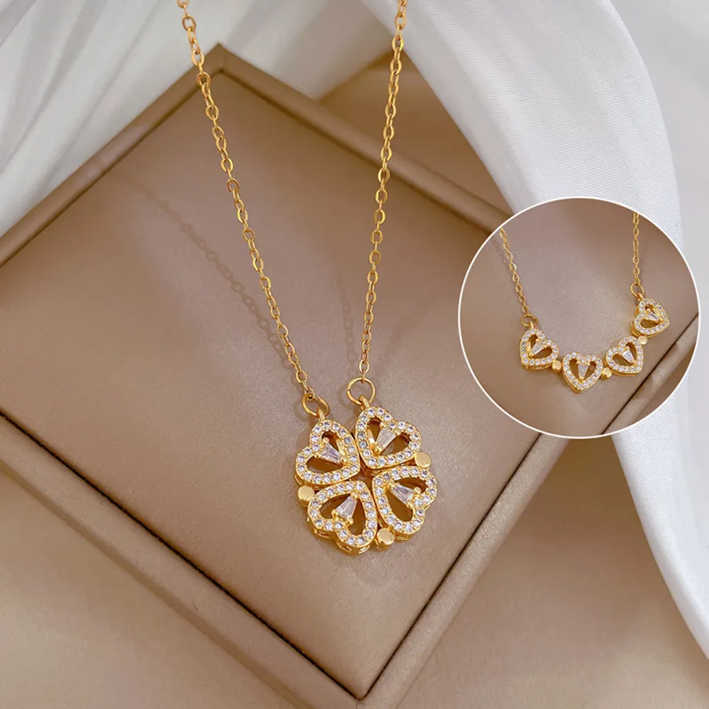 Collier Trèfle à Quatre Feuilles (1+1 Gratuit)