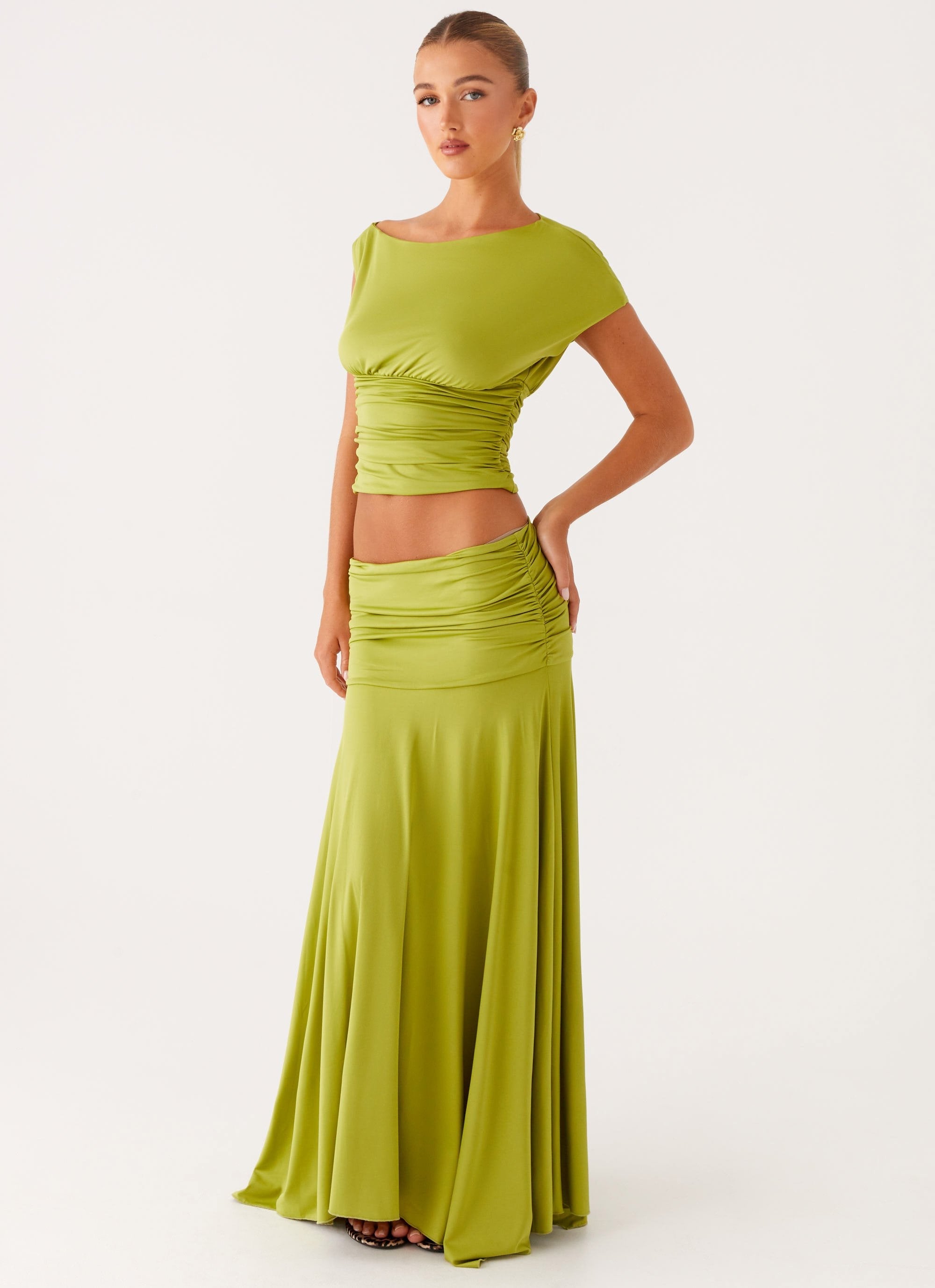 Liana | Jupe Maxi Froncée