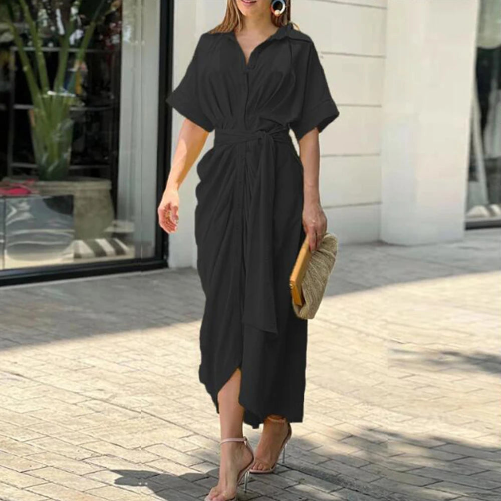 Clémence | Robe Maxi Ceinturée