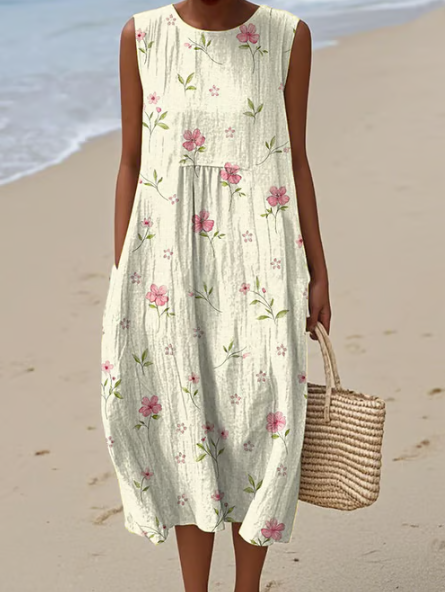 Robe douce avec des touches roses