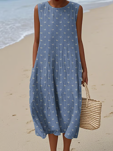 Robe simple avec des petites fleurs