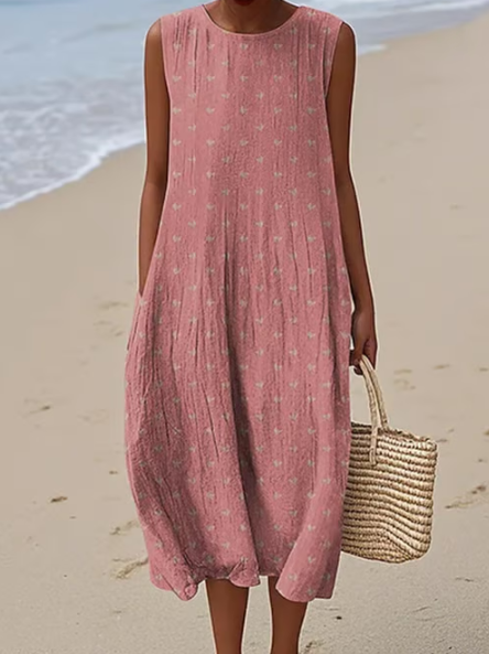 Robe simple avec des petites fleurs