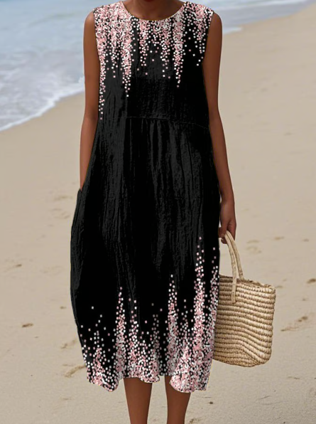 Robe courte Fleurs de Nuit