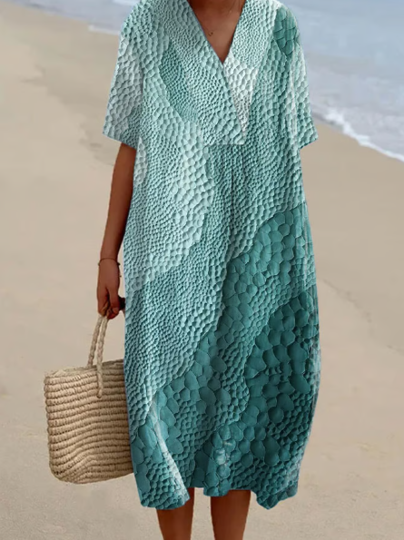 Robe courte Textura Marina