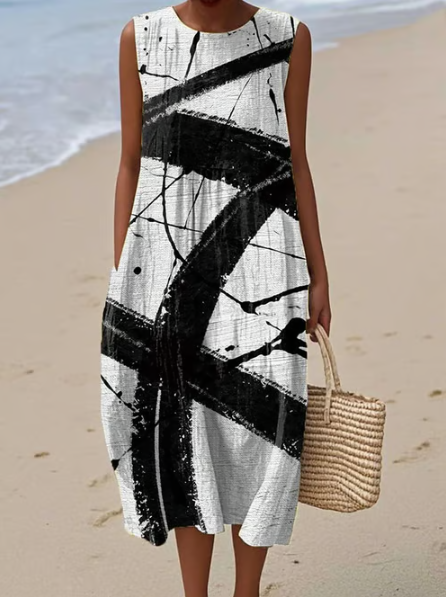 Robe courte Traits Abstraits