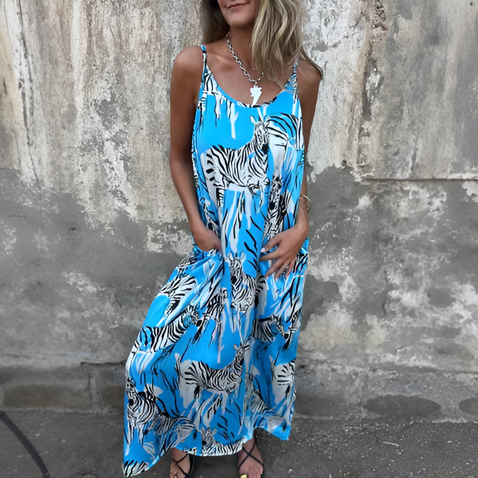Inès | Robe Imprimé Safari
