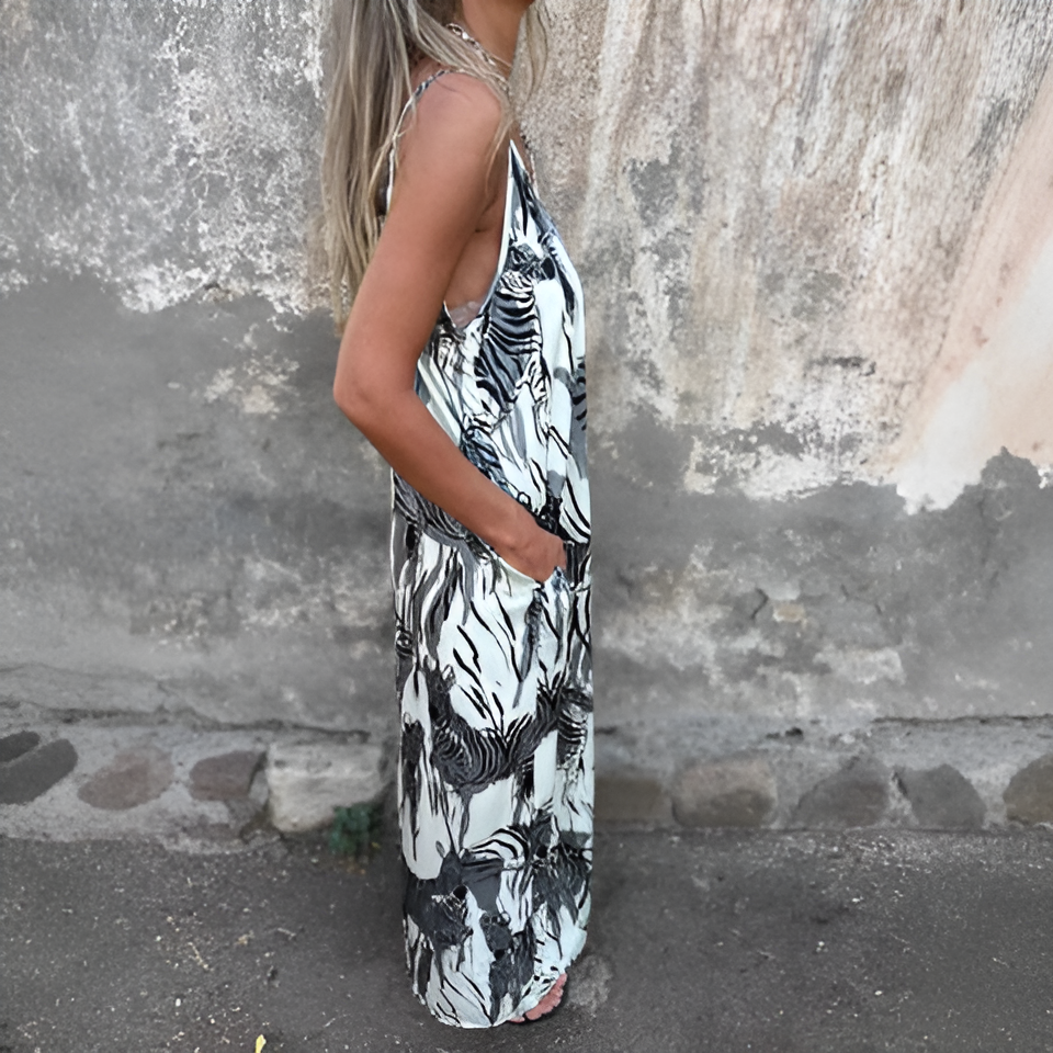 Inès | Robe Imprimé Safari