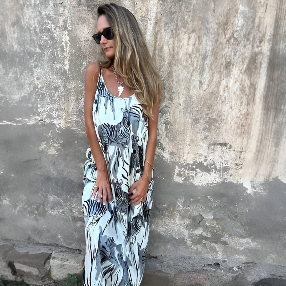 Inès | Robe Imprimé Safari